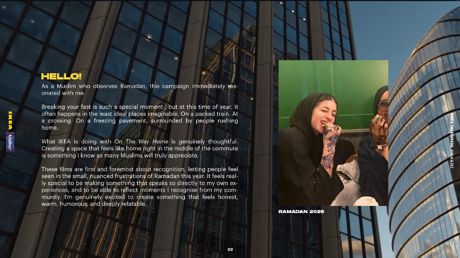 Campaign context page explaining why the Ramadan commuter insight resonated