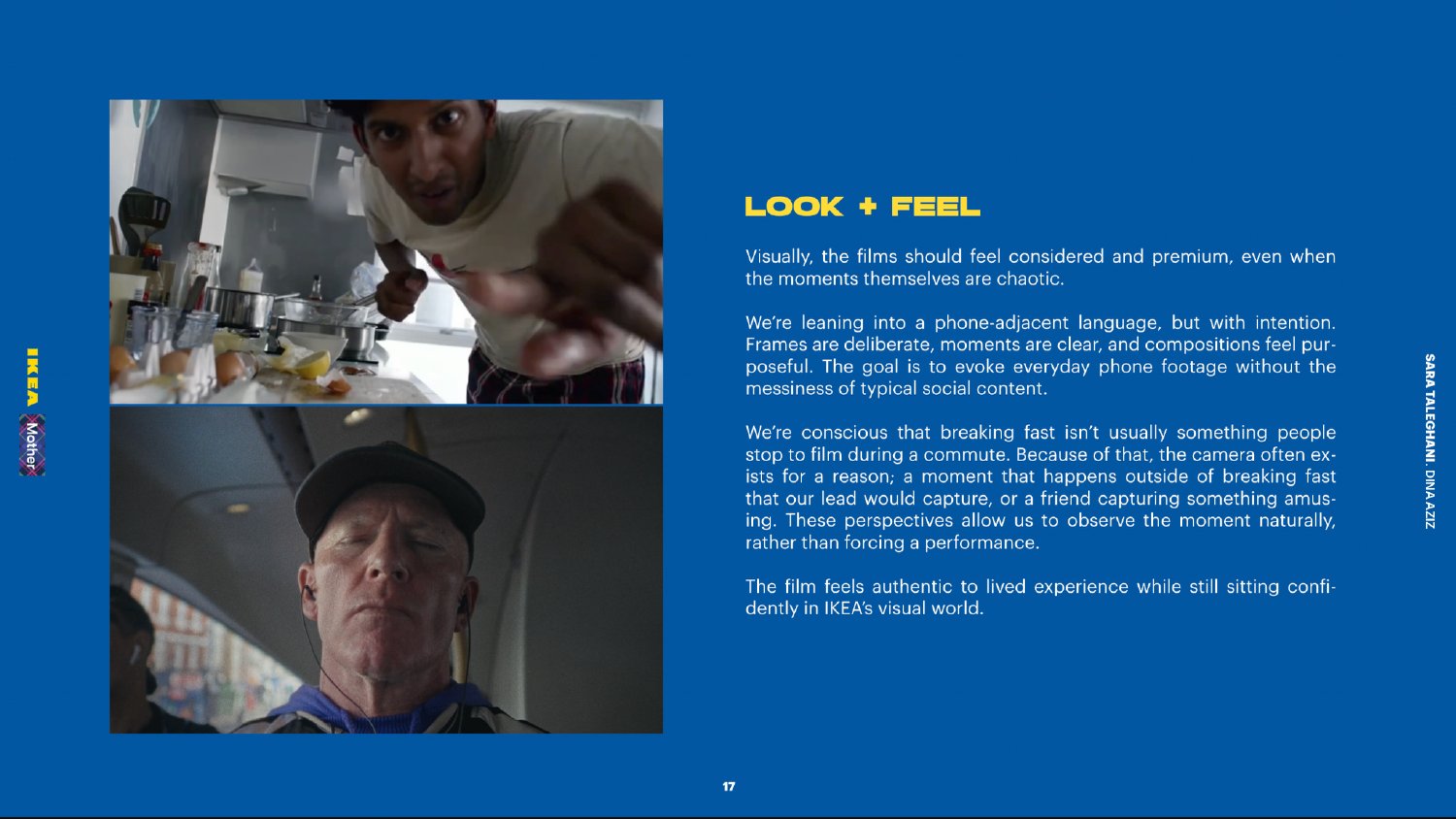 Look and feel page showing phone adjacent visual references